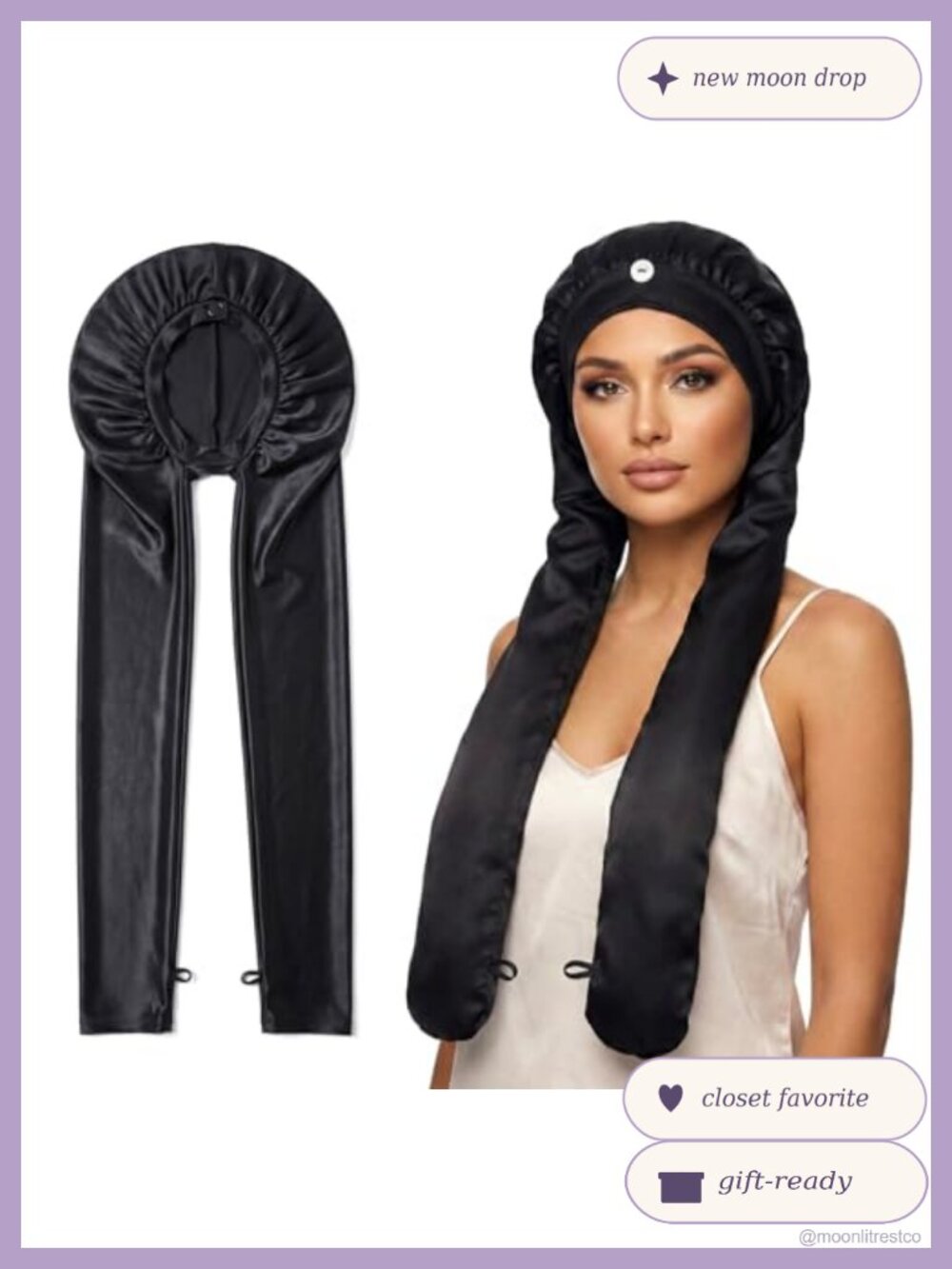 Nylon Sleep Bonnet for Braids and Long Hair